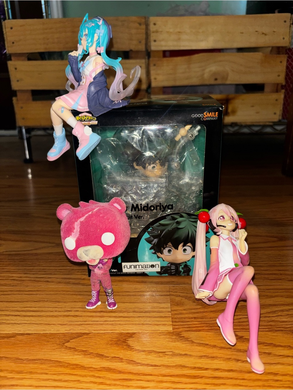Pink Anime Figure Bundle - Cute Pink Character Figures
